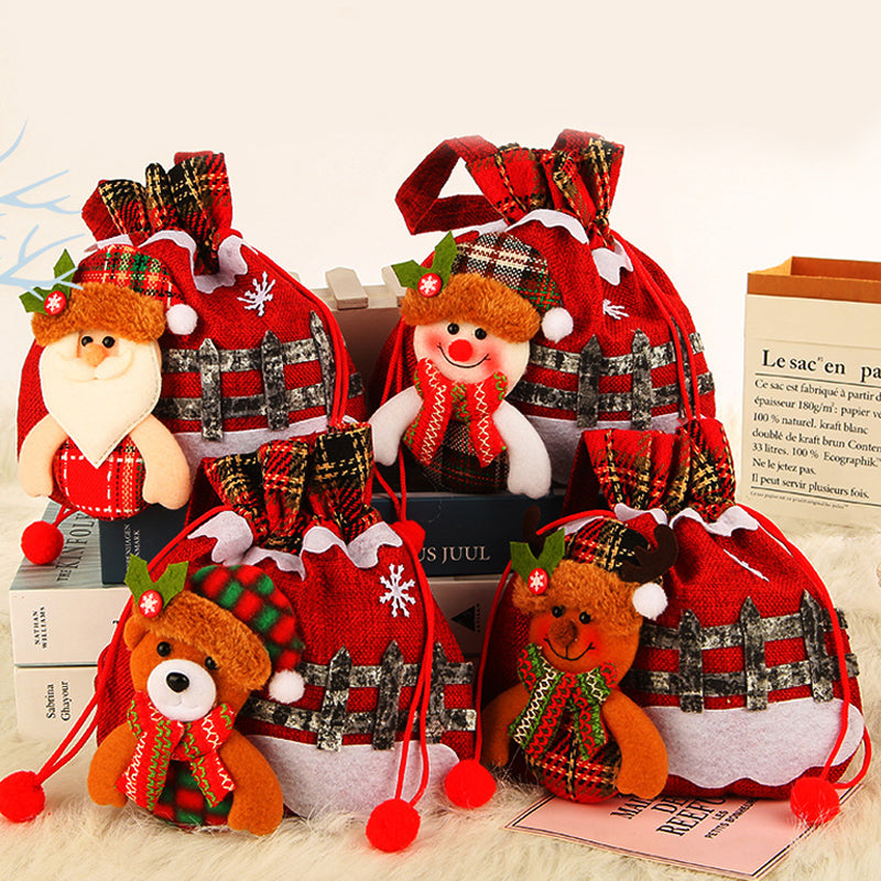 šAchetez 5 et obtenez 5 gratuitementš-Cadeau de NoĆ«l Sac de poupĆ©e Bonhomme de neige