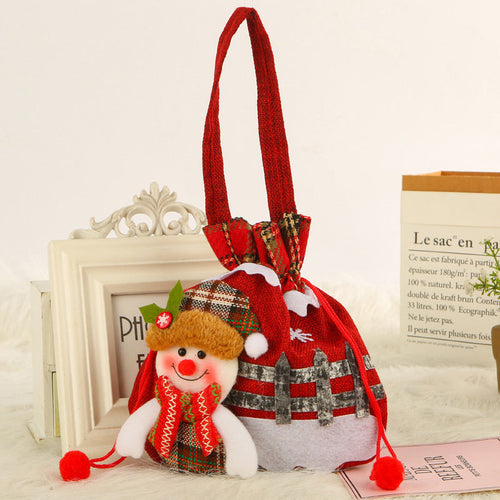 šAchetez 5 et obtenez 5 gratuitementš-Cadeau de NoĆ«l Sac de poupĆ©e Bonhomme de neige