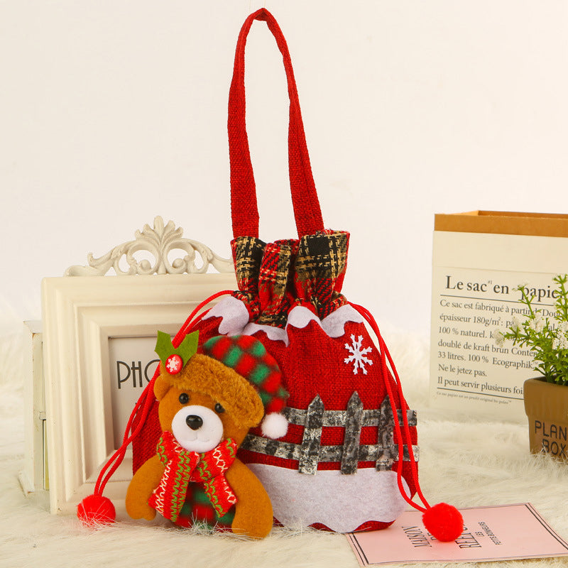 šAchetez 5 et obtenez 5 gratuitementš-Cadeau de NoĆ«l Sac de poupĆ©e Bonhomme de neige