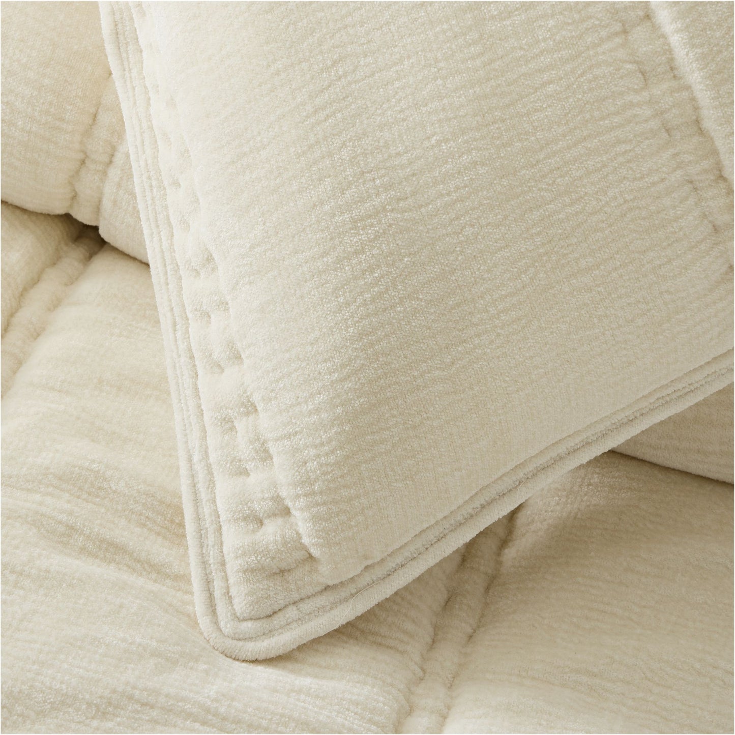 Striated Chenille Linear Comforter & Shams