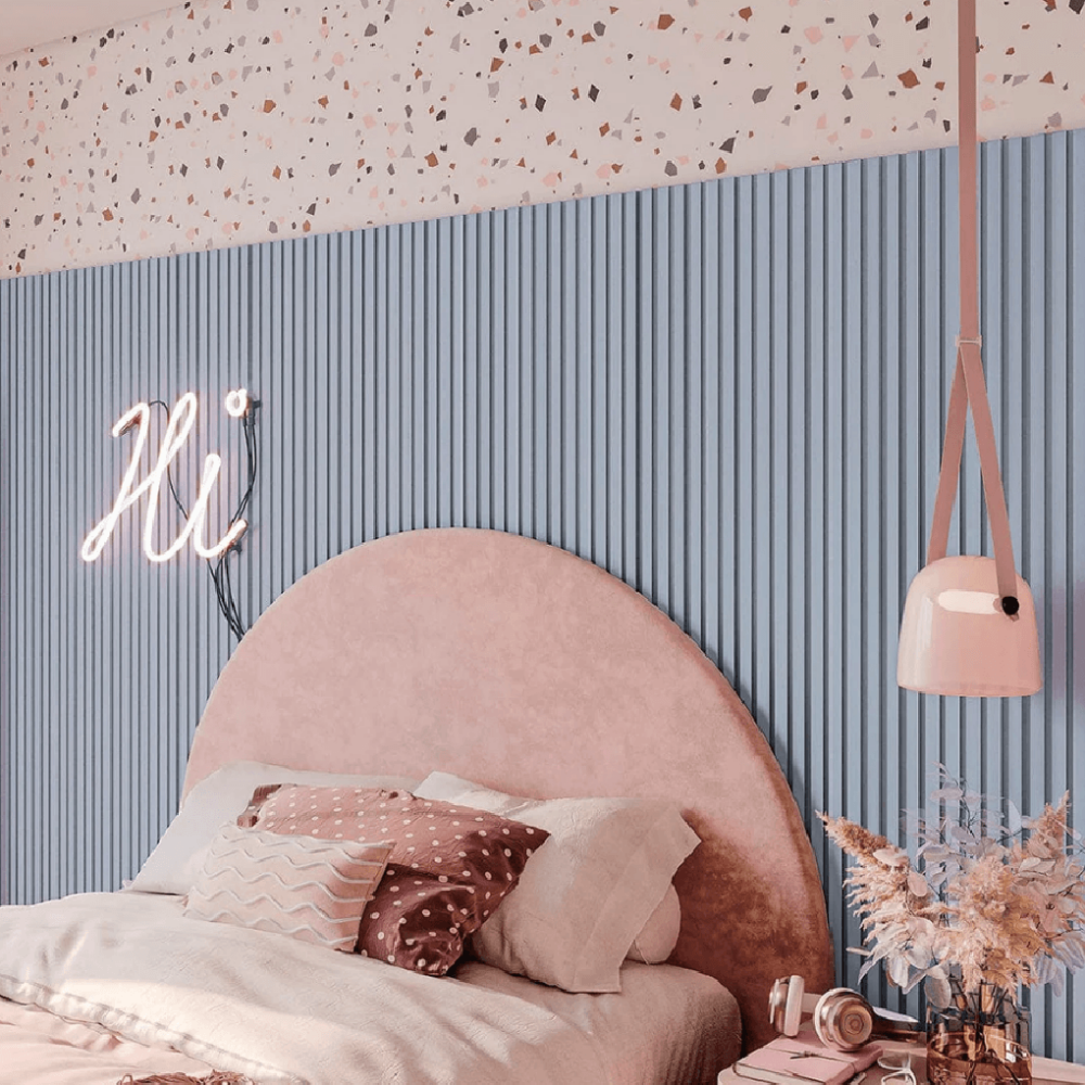 Blue Play Adhesive Slatted Panel