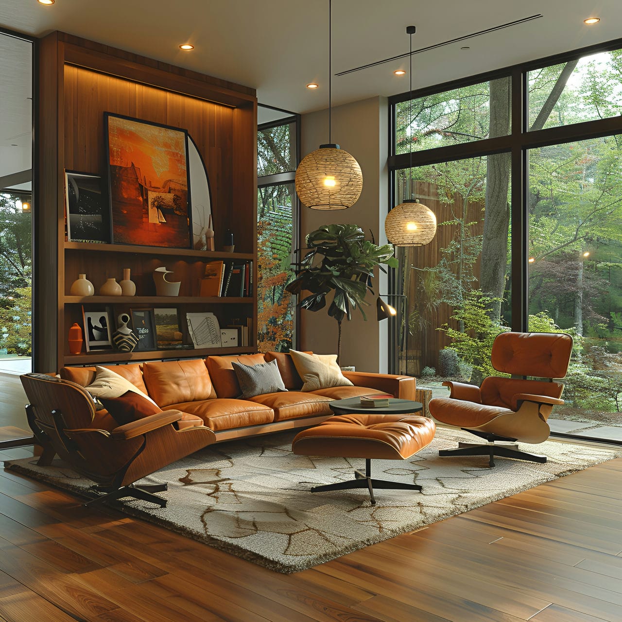 Vitra Eames Lounge Chair WIth Footstool