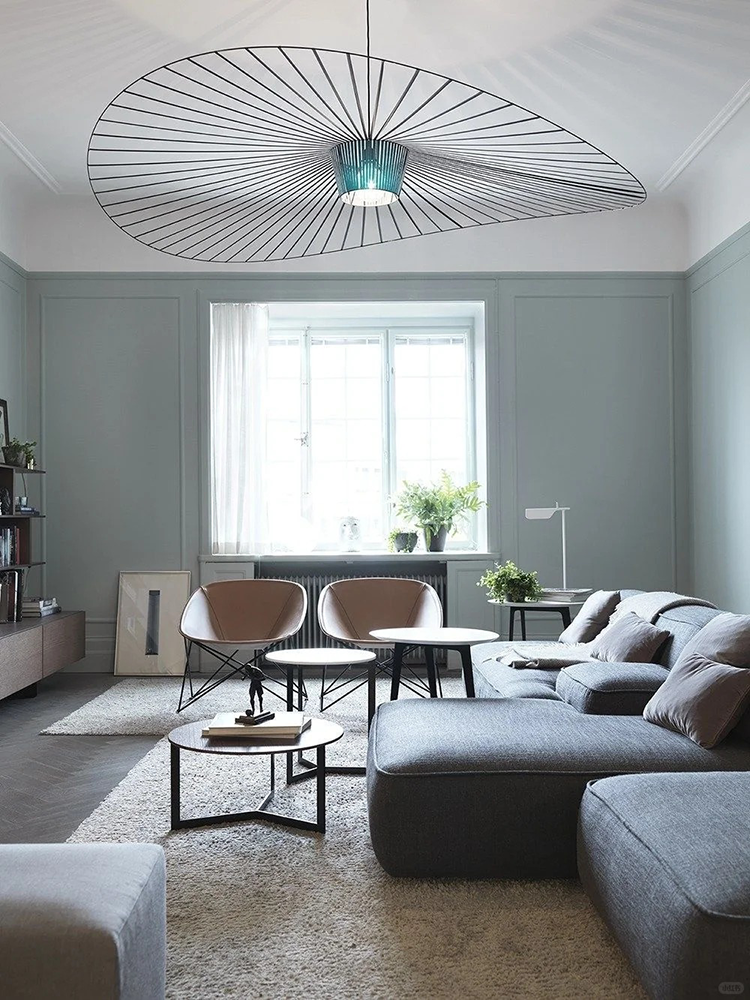 Petite Friture Vertigo Pendant Light, Adjusted Overhead Light Length