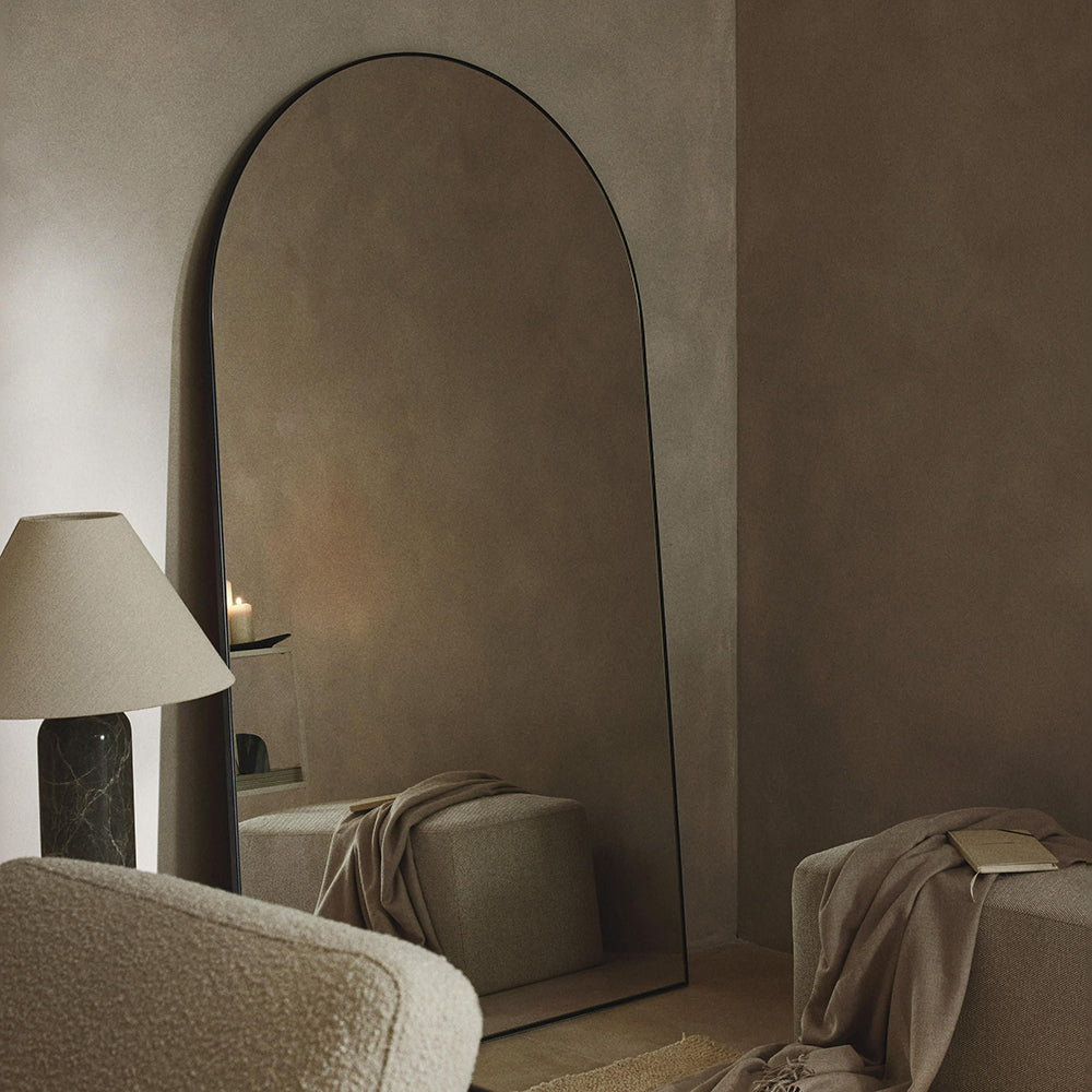 (Set of 1)190 x 110 cm Large Leaning Mirror Finley with Mounting Hooks
