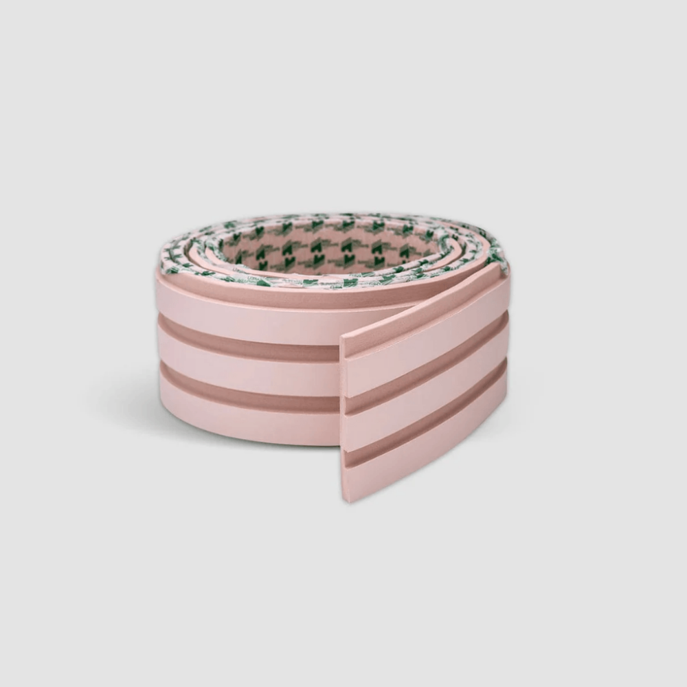 Pink Striped Baseboard Panel