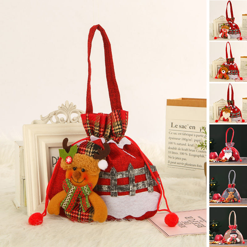 šAchetez 5 et obtenez 5 gratuitementš-Cadeau de NoĆ«l Sac de poupĆ©e Bonhomme de neige