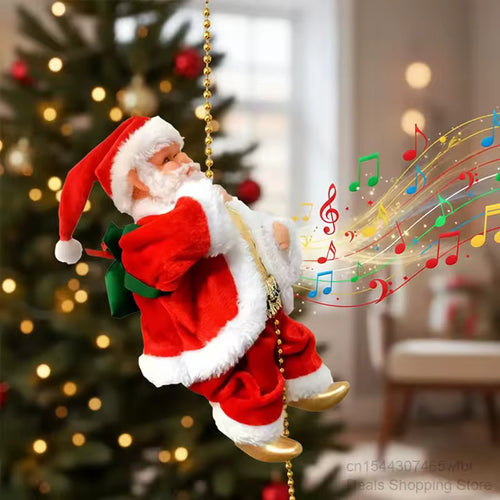 Promotion de Noël anticipée : Père Noël électrique qui monte et descend en musique 🎄🎶
