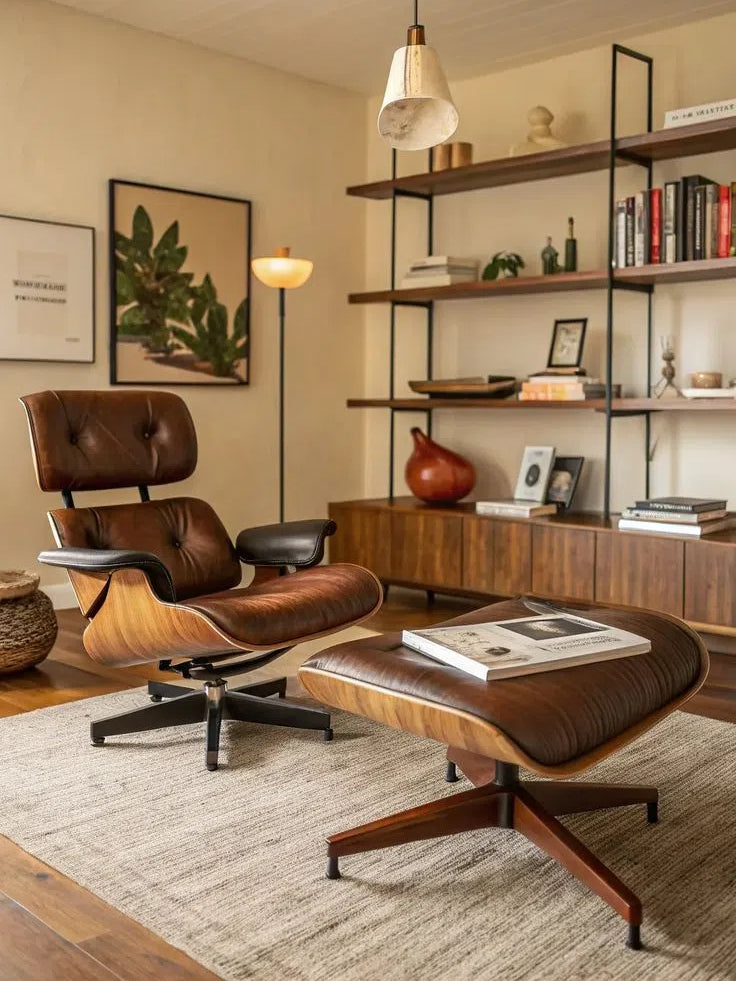 Vitra Eames Lounge Chair WIth Footstool