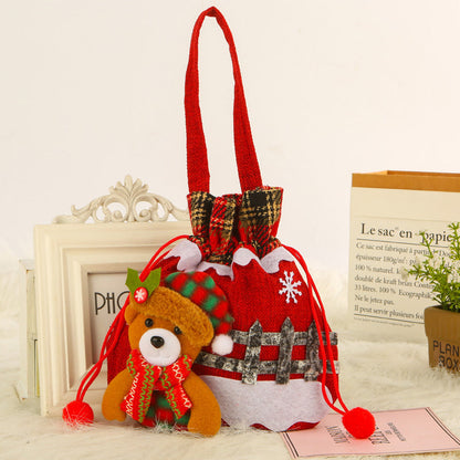 🎄Achetez 5 et obtenez 5 gratuitement🎃-Cadeau de Noël Sac de poupée Bonhomme de neige
