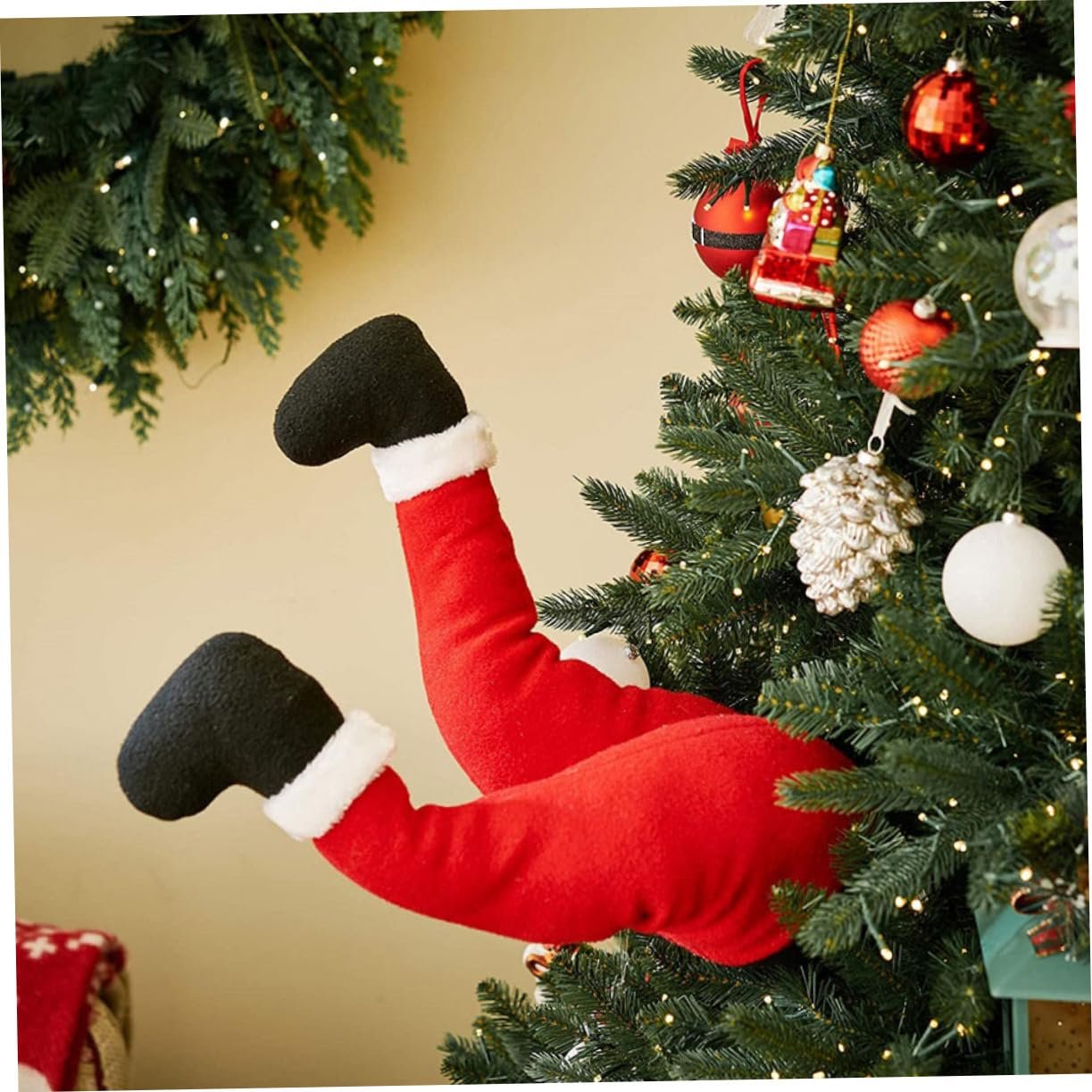 💝🎄Décoration de Noël en pattes de Père Noël🔥