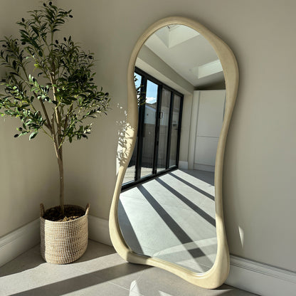 (Set of 1)180 x 120 / 170 x 85 cm Arcurva 3 Color Wood Floor Mirror