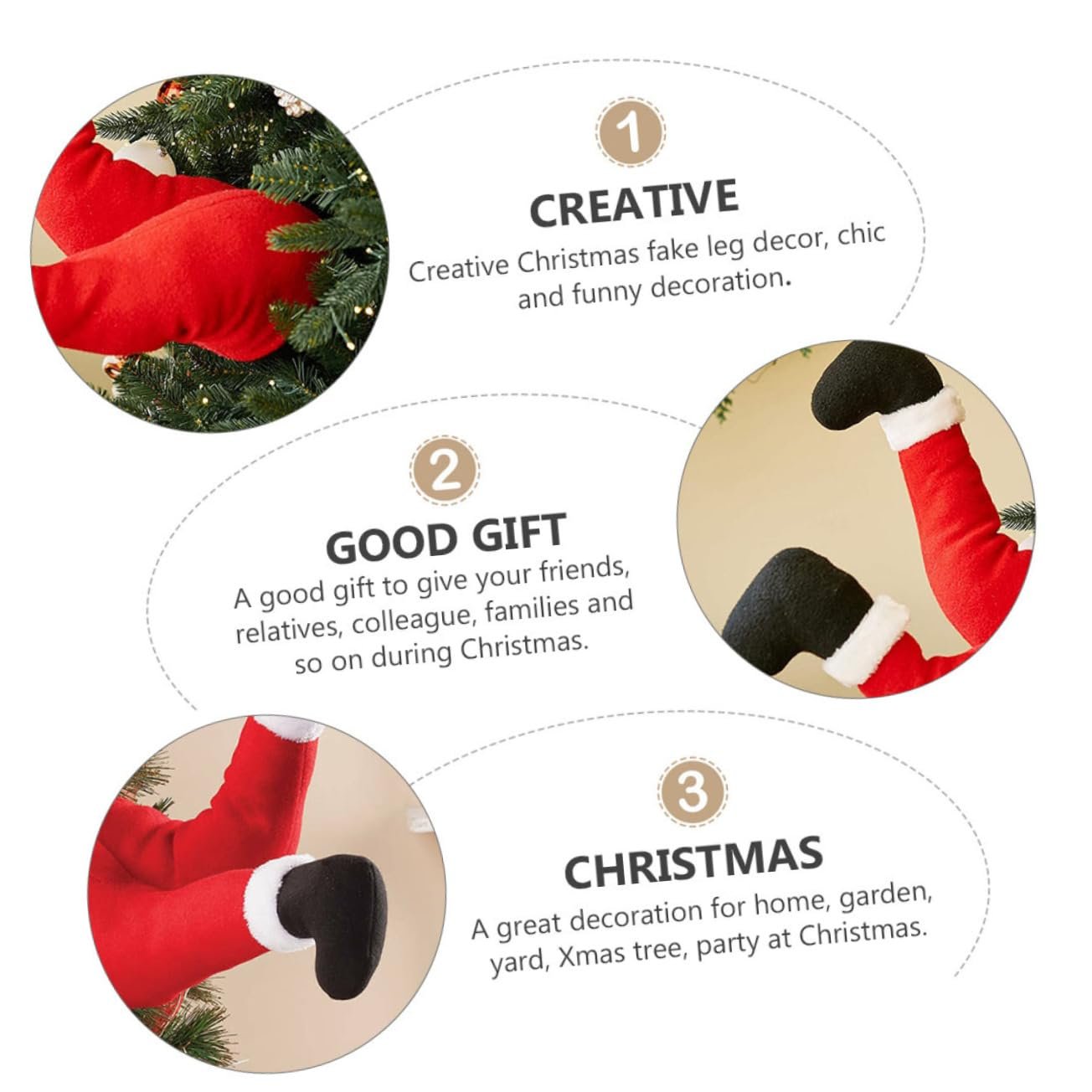 💝🎄Décoration de Noël en pattes de Père Noël🔥