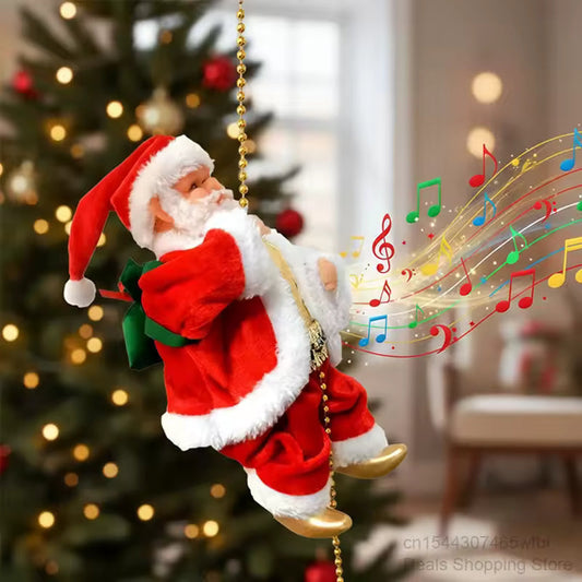 Promotion de Noël anticipée : Père Noël électrique qui monte et descend en musique 🎄🎶
