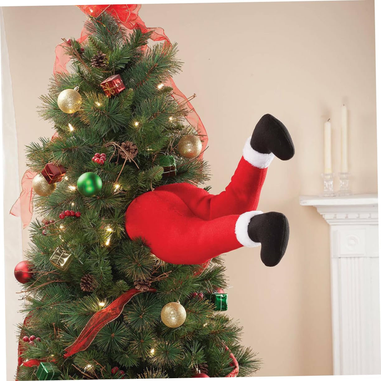 💝🎄Décoration de Noël en pattes de Père Noël🔥