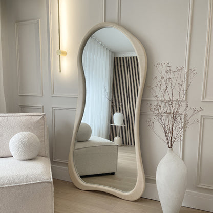 (Set of 1)180 x 120 / 170 x 85 cm Arcurva 3 Color Wood Floor Mirror