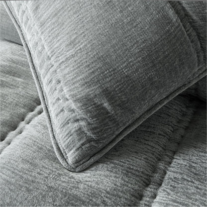Striated Chenille Linear Comforter & Shams